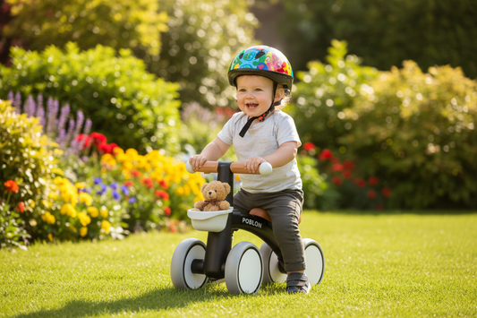 Draisienne 4 Roues Bébé avec Panier
