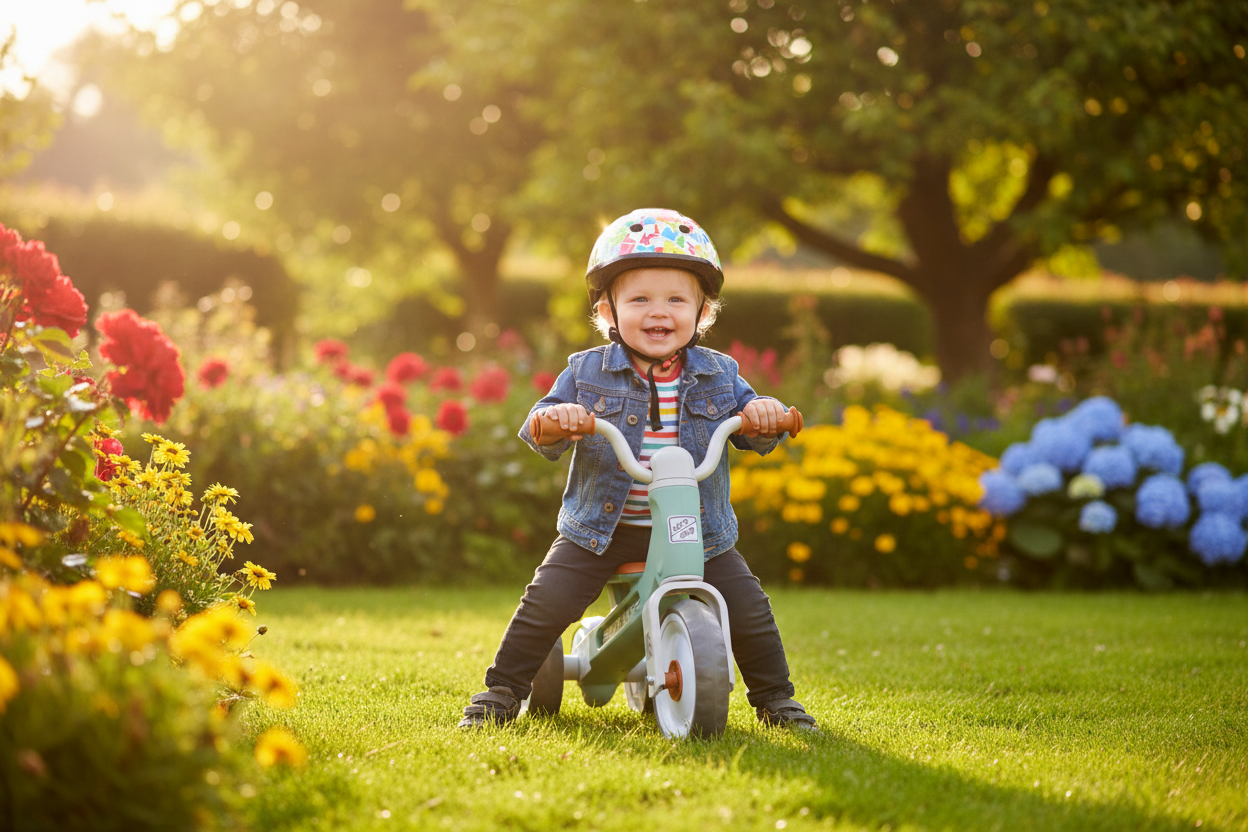 Draisienne 3 Roues Bébé 12-36 mois — Roues Silencieuses