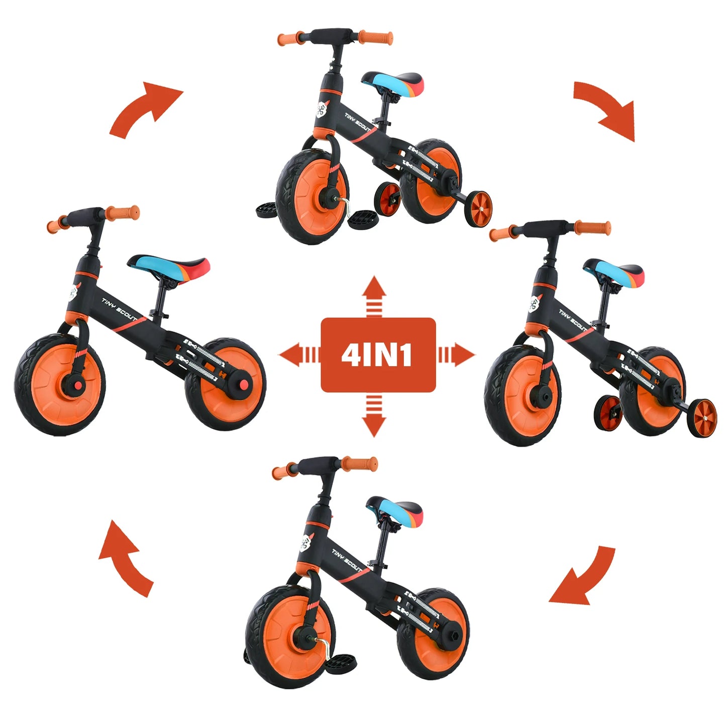 Draisienne 4 en 1 Enfant 3-5 ans — Tiny Scout