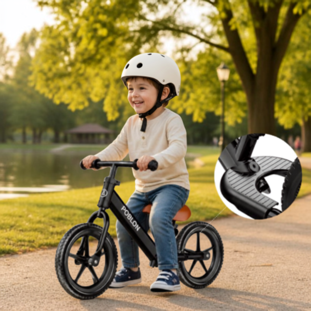 Draisienne Enfant - Siège PU Souple : 18 mois-5 ans